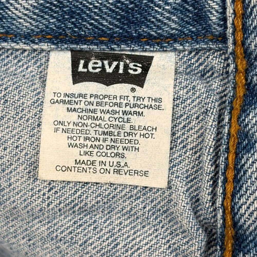 Vintage Levis Denim Trucker Jacket Toddler 3T‎ Light Wash Made in USA 70506-0491